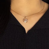 Collier Pierre de Lune Argent Plaqué Or Intuition - Biloria