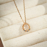 Collier Pierre de Lune Argent Plaqué Or pour la Sérénité - Biloria