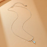 Collier Pierre de Lune Goutte Céleste Argent S925 - Biloria