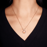 Collier Pierre de Lune Larme Céleste en Argent - Biloria