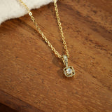 Collier Pierre de Lune Rêve Argenté – Argent Plaqué Or - Biloria