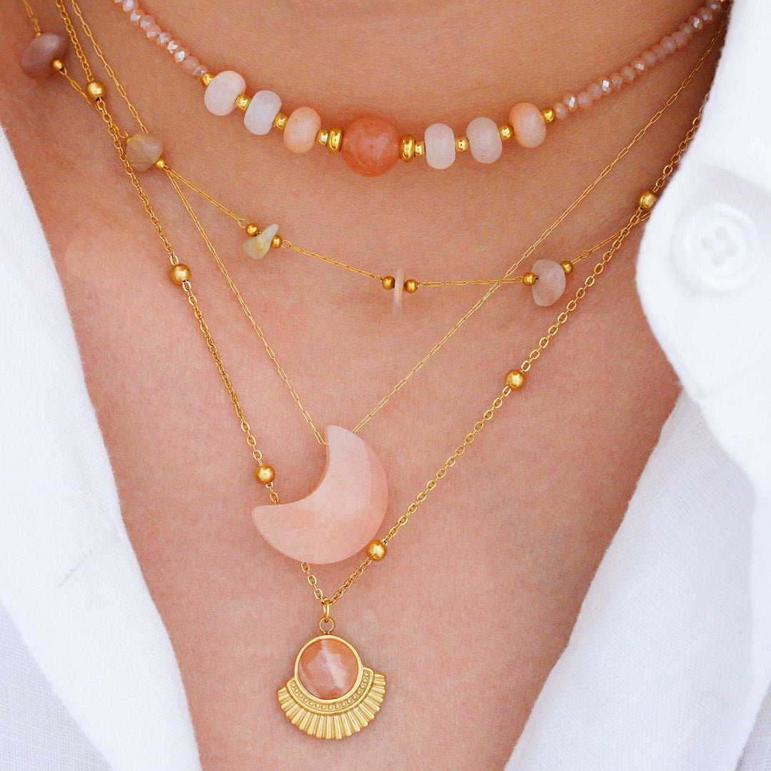 Collier Pierre de Soleil – Éclat Solaire - Biloria