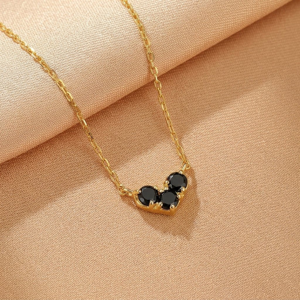 Collier Pierres de Naissance Arc-en-ciel Précieux Argent Plaqué Or - Biloria