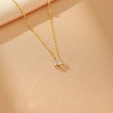 Collier Pierres de Naissance Azur Infini – Argent Plaqué Or - Biloria