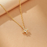 Collier Pierres de Naissance Azur Infini – Argent Plaqué Or - Biloria