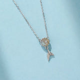 Collier Queue de Sirène Labradorite - Bijou Arg - Biloria