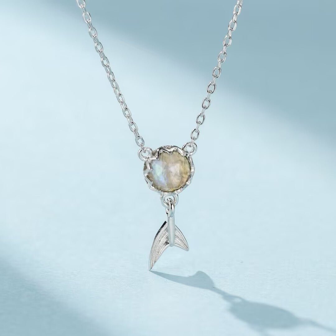 Collier Queue de Sirène Labradorite - Bijou Arg - Biloria