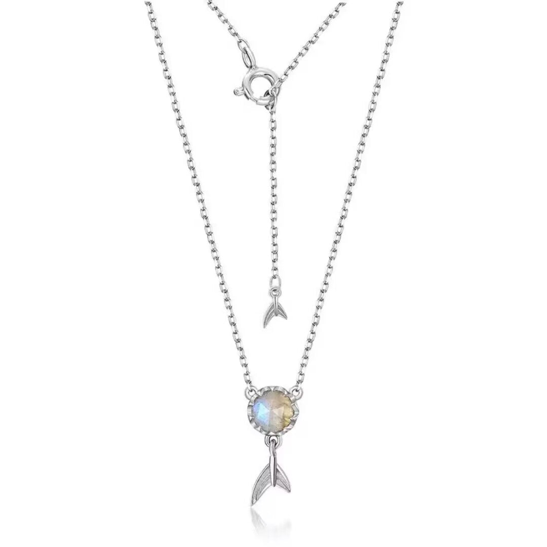 Collier Queue de Sirène Labradorite - Bijou Arg - Biloria