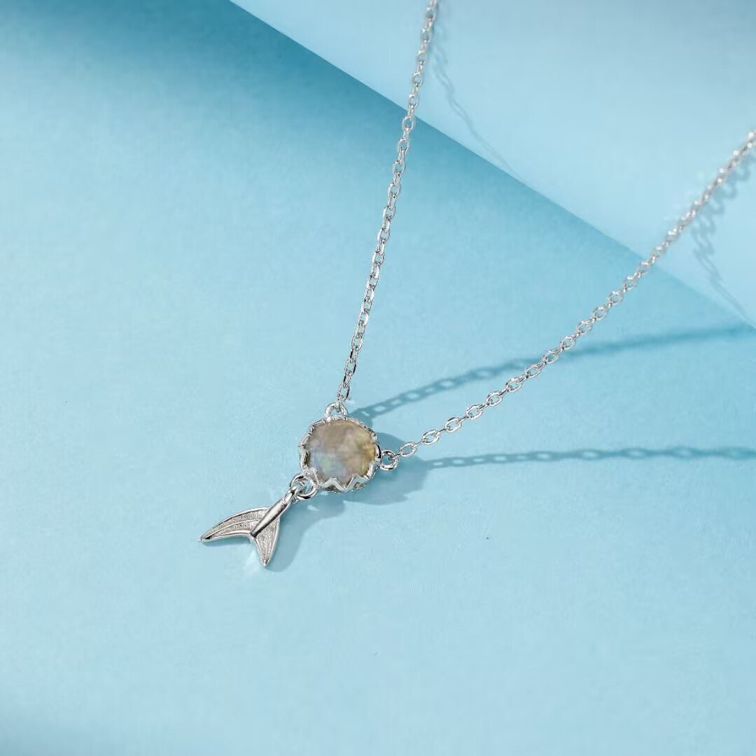 Collier Queue de Sirène Labradorite - Bijou Arg - Biloria