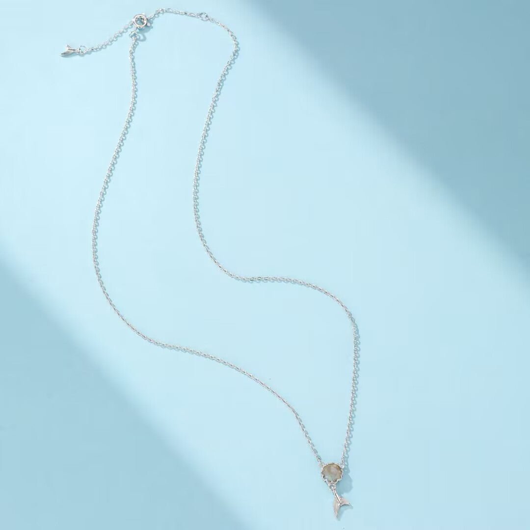 Collier Queue de Sirène Labradorite - Bijou Arg - Biloria