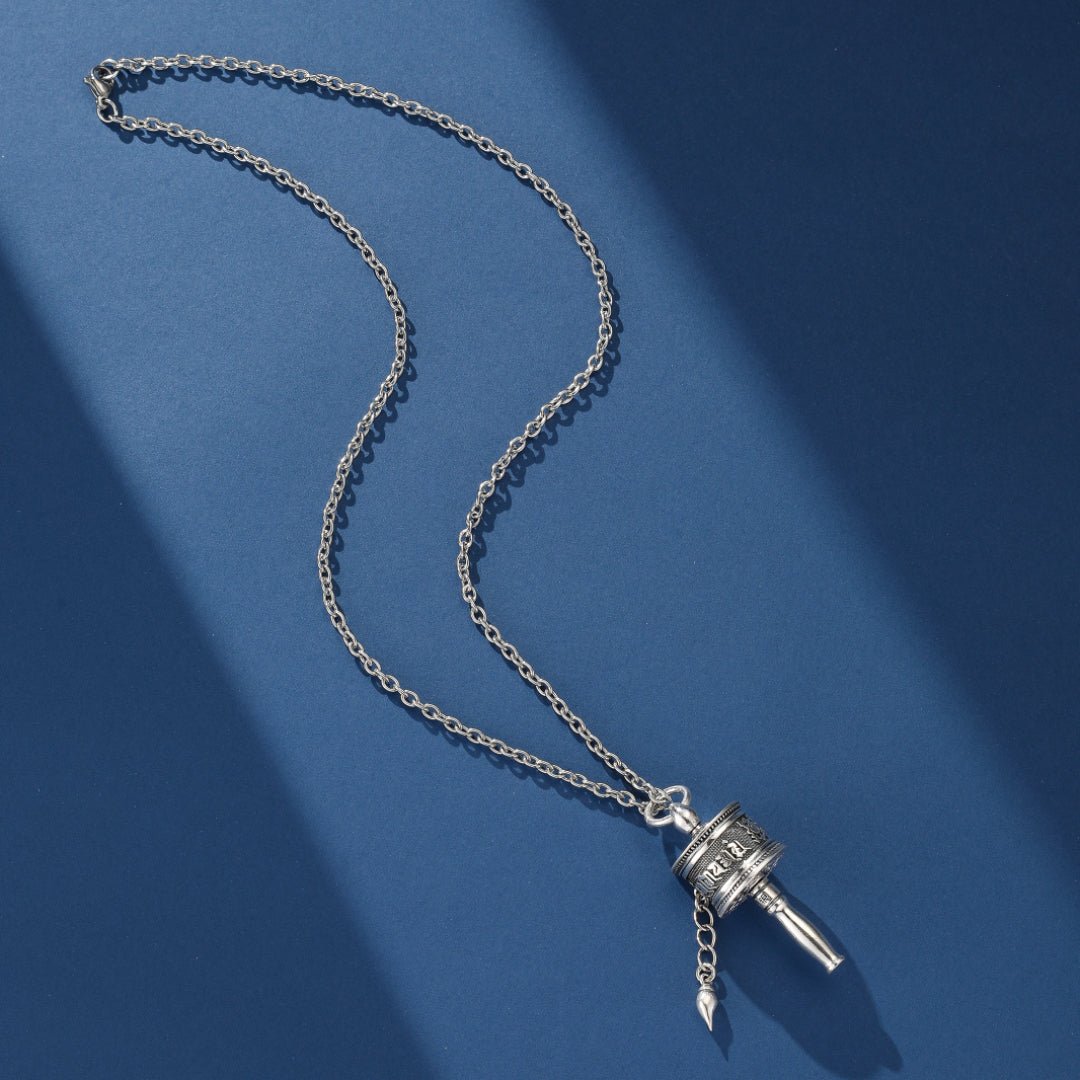 Collier Roue de Sagesse Six Mantras Argent 925 Ouvrable - Biloria