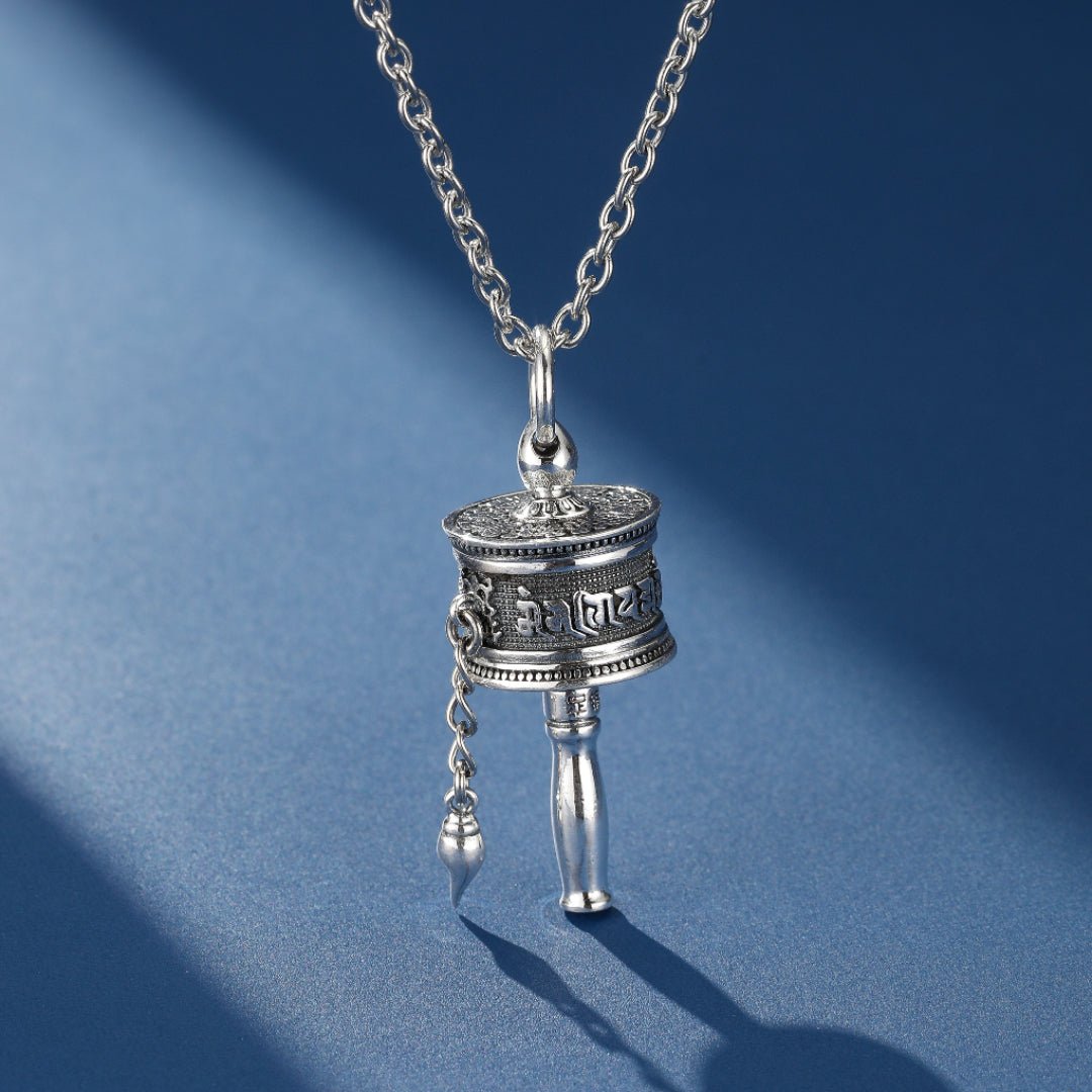 Collier Roue de Sagesse Six Mantras Argent 925 Ouvrable - Biloria