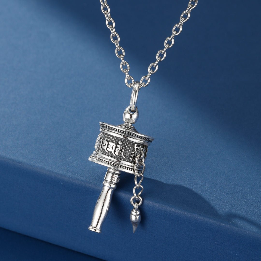 Collier Roue de Sagesse Six Mantras Argent 925 Ouvrable - Biloria