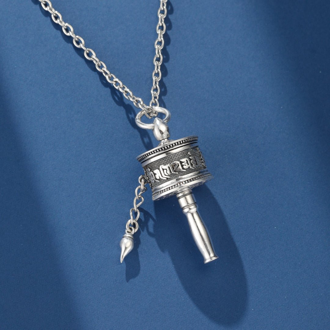 Collier Roue de Sagesse Six Mantras Argent 925 Ouvrable - Biloria