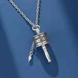 Collier Roue de Sagesse Six Mantras Argent 925 Ouvrable - Biloria