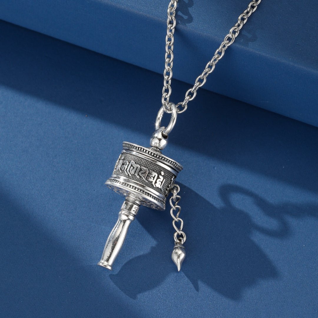 Collier Roue de Sagesse Six Mantras Argent 925 Ouvrable - Biloria