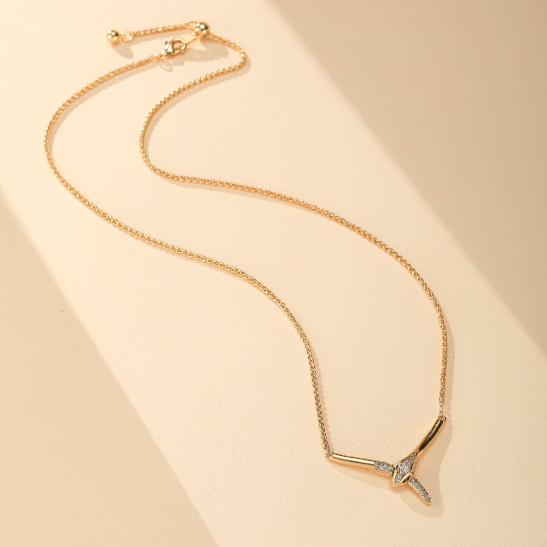 Collier Serpent en Fil de Cuivre Fait Main - Biloria