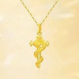 Collier Serpent Symbole Force Éternelle Argent ou Or 24K - Biloria
