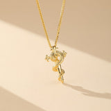 Collier Serpent Symbole Force Éternelle Argent ou Or 24K - Biloria