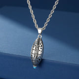 Collier Six Mantras Turquoise Argent 925 Force de Paix - Biloria