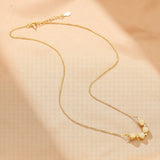 Collier Trèfle Cœur Jade ou Agate Rouge – Chance et Amour - Biloria