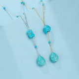 Collier Turquoise Protection Argent 925 – Amulette Montagne - Biloria