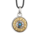 Collier Zodiaque Chinois Argent 925 avec Turquoise – Feng Shui - Biloria
