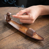 Encensoir Céramique Pêcheur Sampan - Déco Zen - Biloria