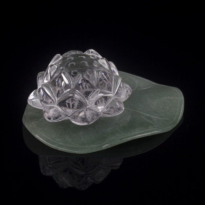 Encensoir Lotus en Quartz Clair pour la Méditation - Biloria