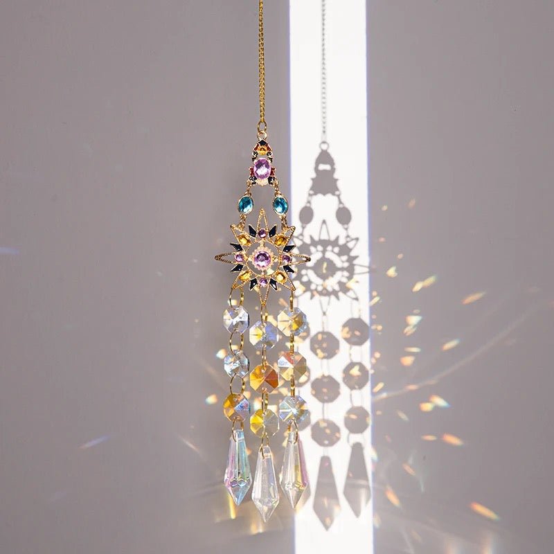 Idée Cadeau : Capteur de Soleil Lune et Soleil en Cristal - Biloria