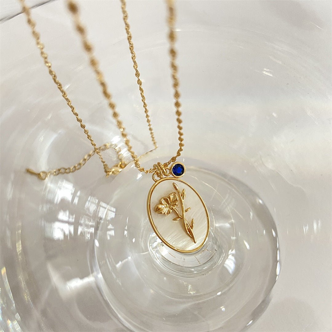 Pendentif 12 Pierres de Naissance – Romance en Acier Inoxydable - Biloria