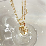 Pendentif 12 Pierres de Naissance – Romance en Acier Inoxydable - Biloria