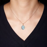 Pendentif Aigue-Marine Argent 925 – Bijou Pierre Naturelle Bleu - Biloria