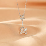 Pendentif Cheval Ailé Cristal de Roche - Argent 925 - Biloria