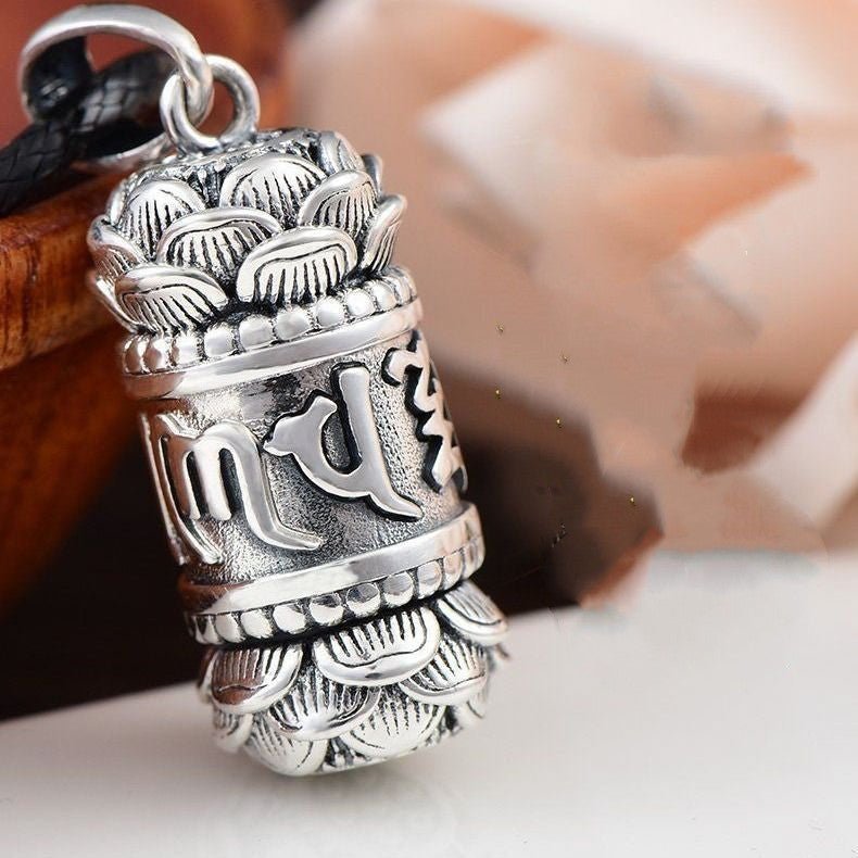 Pendentif Lotus Mantras avec Compartiment Secret - Biloria