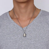 Pendentif Moulin à Prières Tibétain avec Mantra Om Mani Padme Hum - Biloria