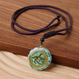 Pendentif Œil Oudjat Amazonite – Signe de Protection - Biloria