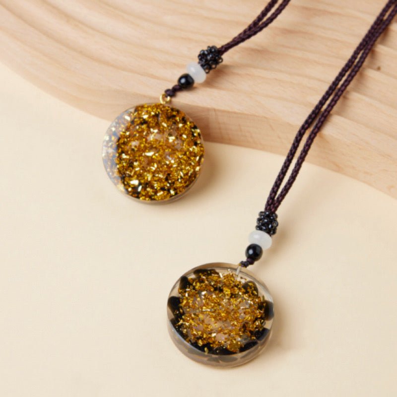 Pendentif Orgonite Agate Œil Oudjat – Protection Harmonie - Biloria