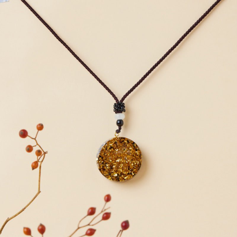 Pendentif Orgonite Agate Œil Oudjat – Protection Harmonie - Biloria