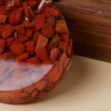 Pendentif Orgonite Jaspe Rouge Œil Oudjat Protection - Biloria
