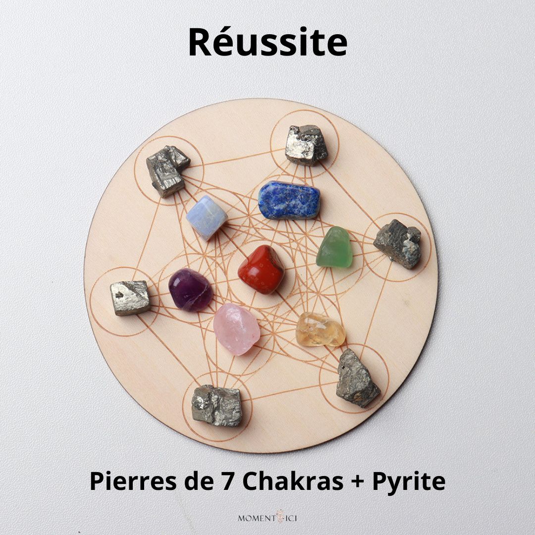 Plateau 7 Chakras en Pierres Naturelles 8 Modèles - Biloria