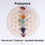 Plateau 7 Chakras en Pierres Naturelles 8 Modèles - Biloria