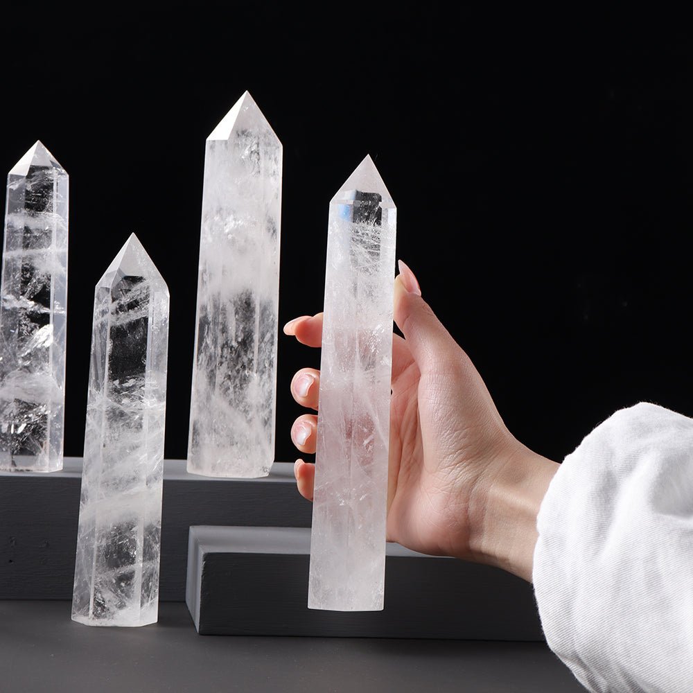 Pointe Purification Cristal de Roche 9 à 20 cm - Biloria