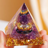 Pyramide Orgonite Améthyste 6 cm – Protection et Sérénité - Biloria