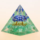 Pyramide Orgonite Arbre de Vie Lapis Lazuli Aventurine - Biloria