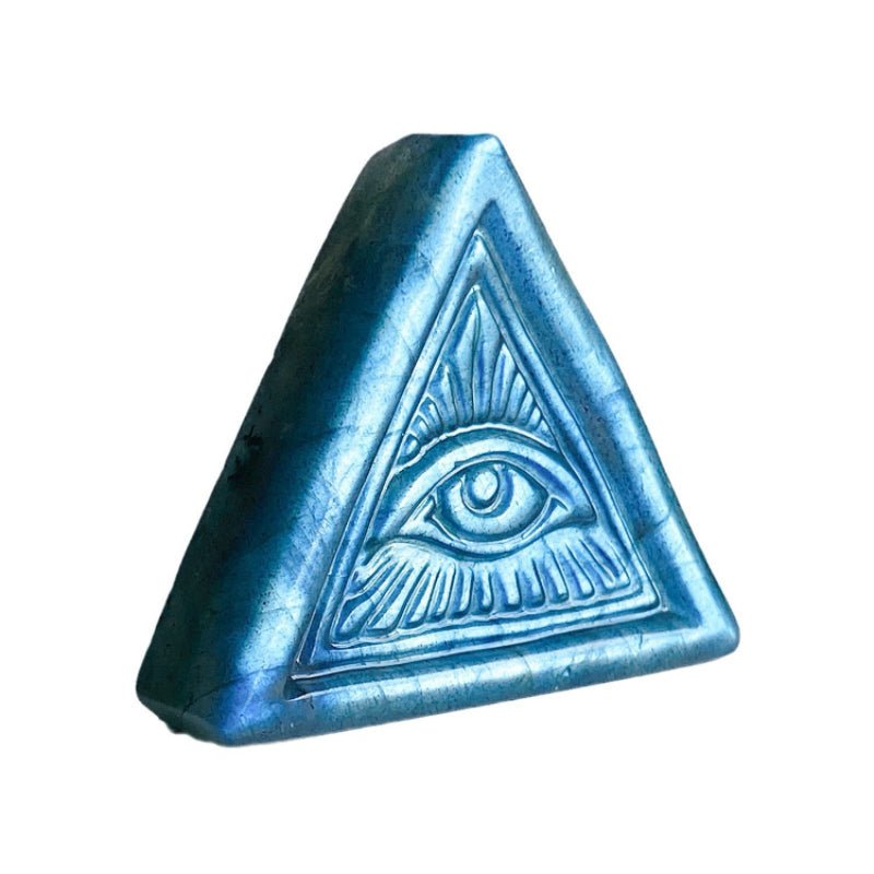 Sculpture Œil Oudjat en Labradorite – Protection et Intuition - Biloria