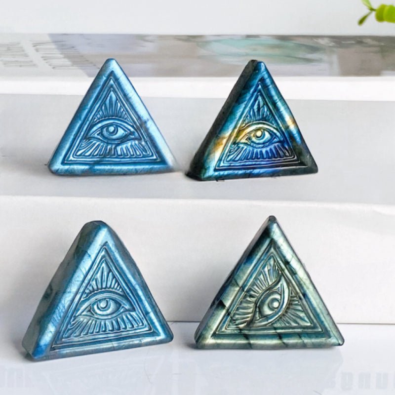 Sculpture Œil Oudjat en Labradorite – Protection et Intuition - Biloria
